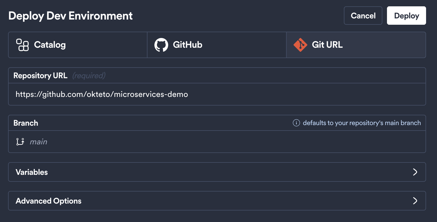 deploy from git